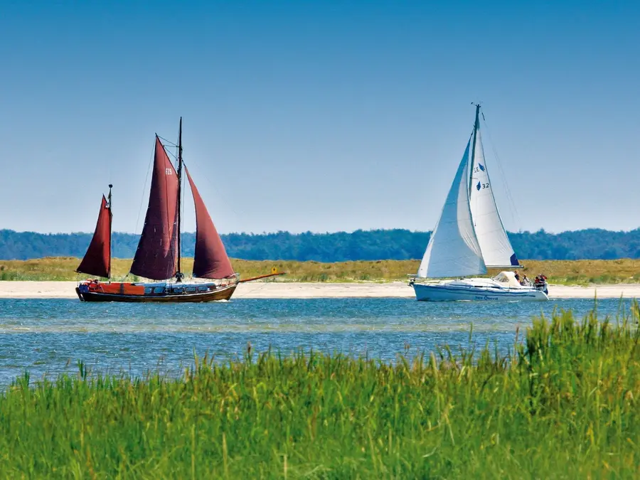 Zeesenboot auf dem Bodden in Mecklenburg-Vorpommern
